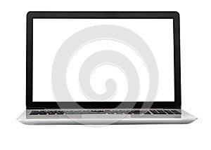 Laptop isolated on the white background with clipping path