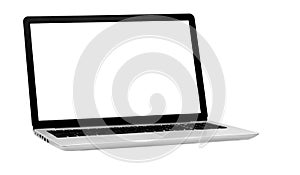 Laptop isolated on the white background with clipping path