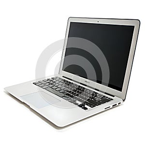 Laptop isolated on white background photo