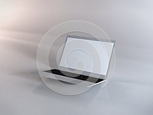 Laptop Macbook Air 3D Illustration Mockup Scene