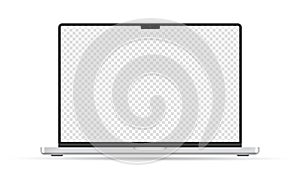 Laptop Macbook Pro with transparent screen