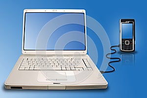 Laptop mobile connection