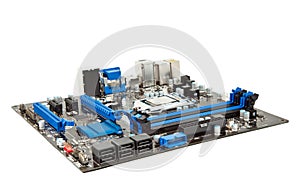 Laptop motherboard isolated