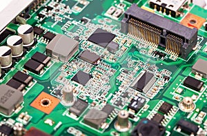 Laptop motherboard with micro schemes