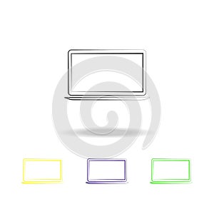 laptop multicolored icons. Element of electrical devices multicolored icons. Signs, symbols collection icon can be used for web, l