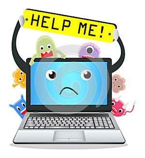 Laptop need help from virus computer