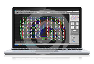 Laptop with PCB development software