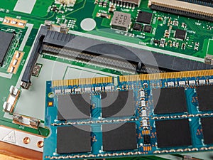 Laptop RAM module, memory expansion, RAM increase, repair