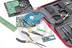 Laptop repair tools and technical support