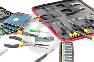 Laptop repair tools and technical support