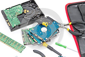 Laptop repair tools and technical support