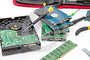 Laptop repair tools and technical support