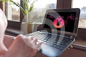Cbdc concept on a laptop screen