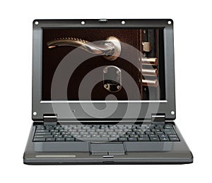 Laptop with security concept