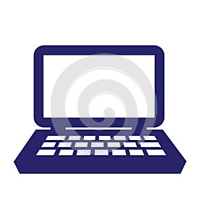 Laptop Simpel Logo Icon Vector Ilustration photo