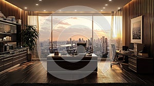 laptop sitting in office