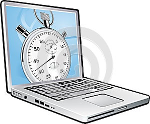 Laptop stopwatch