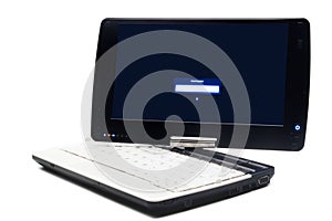Laptop with swivel screen photo