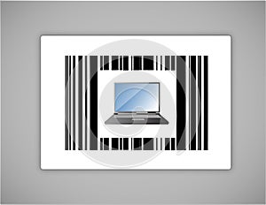 Laptop upc or barcode photo