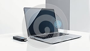 Laptop and USB Device with Digital Connection