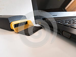 Laptop with Vacuum Cooler to Suck Hot Temperature Inside the Laptop