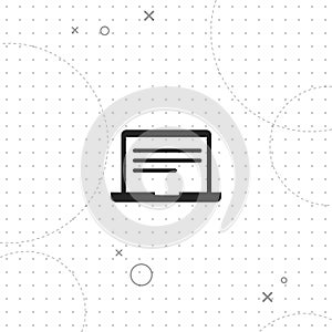 Laptop, vector best flat icon