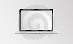 Laptop vector design concept on white background