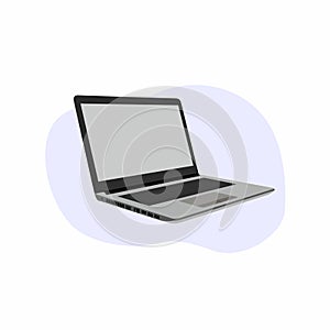 Laptop Vector Illustration Icon Isolated