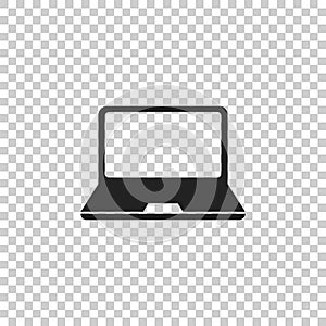 Laptop vector illustration. Notebook flat icon. Pc symbol