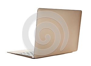 Laptop on white background