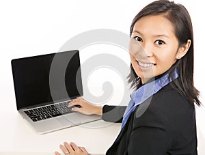Laptop woman photo