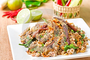Larb duck Thai food