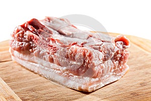 Lard with meat