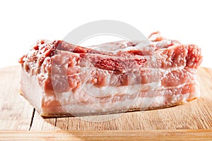 Lard with meat