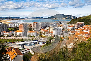 Laredo city and Playa de la Salve, Cantabria, Spain