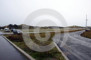 The large 5000+ cars parking of the beach resort of Hargen by Sea