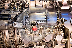 Large aircraft engine mechanics