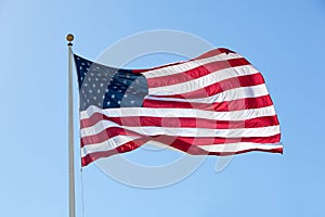Large American Flag, Backlit