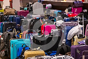 Large large amount of lost baggage