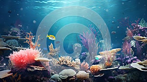 A Large Aquarium Teeming With Diverse Fish Species