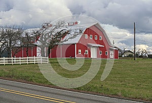 Large barn in a countryside Lake Oswego Oregon