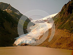 Large Bear Glacier on Road to Stewart, British Columbia, Canada