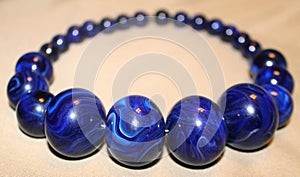 Large Blue Beads