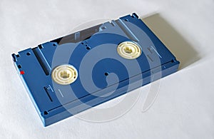 Large blue digital betacam video cassette back side