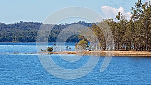 A Large Blue Lake In Australia