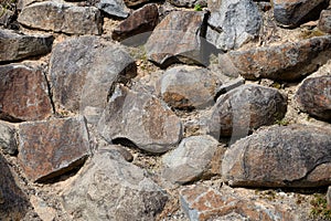 Large bolder rocks backdrop design pattern