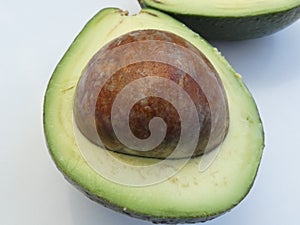 Large bone in ripe avocado