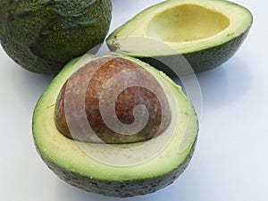 Large bone in ripe avocado