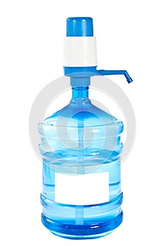 Large bottle of clean drinking water.