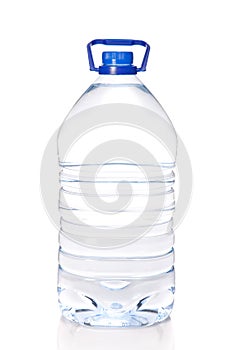 Large bottle of mineral water isolated